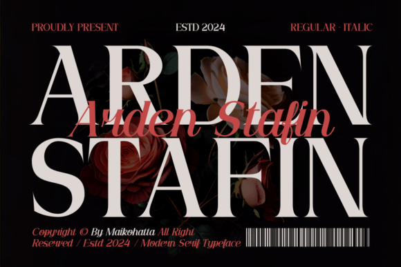 Arden Stafin: A Serif Font for Editorial Elegance
