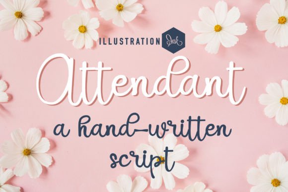 Attendant: A Handwritten Font for Elegant Design