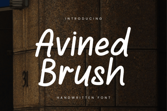 Avined Brush: A Handwritten Font for Web Design
