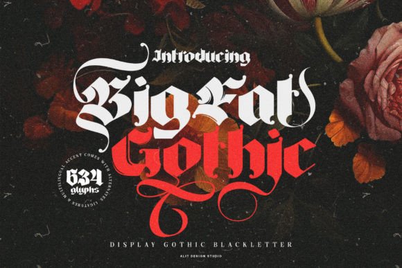 Big Fat Gothic Font for Web Design