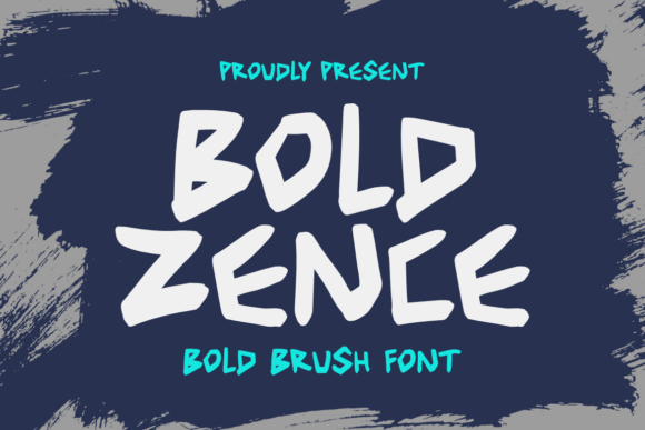 Boldzence: A Bold Brush Font for Creative Makers