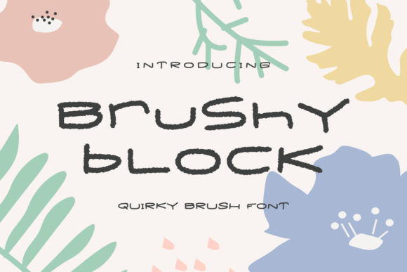 Brushy Block Font for Business