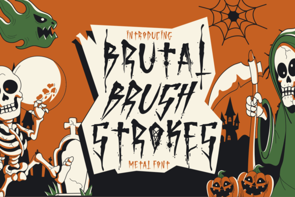 Brutal Brushstrokes Font for Bold Branding
