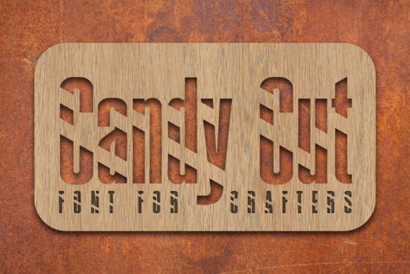 Candy Cut Font for Web Design
