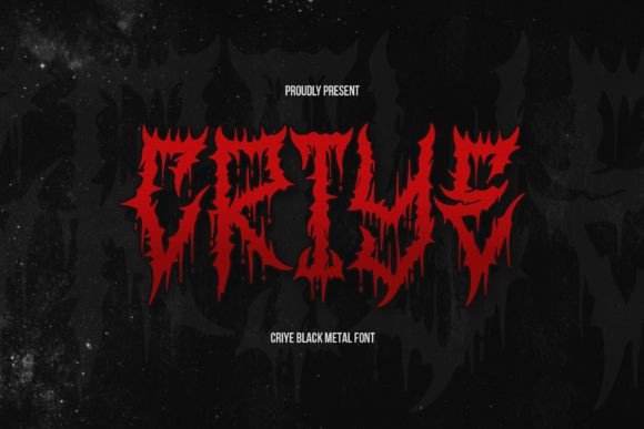 Criye: A Bold Font for Dark Campaigns