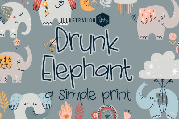 Drunk Elephant Font: Whimsical Web Design