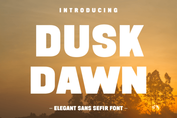 Dusk Dawn: A Bold Font for Business
