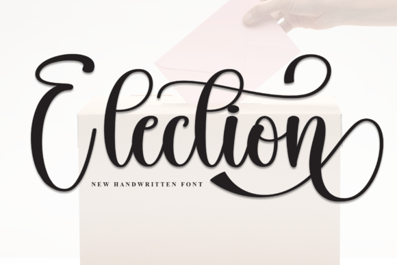 Election: A Stylish Handwritten Font