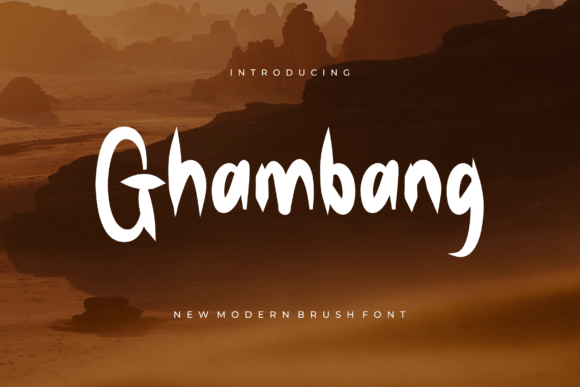 Ghambang: Bold Brush Font for Creative Projects