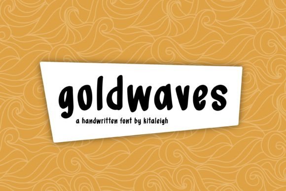 Goldwaves: A Handwritten Font for Creative Makers