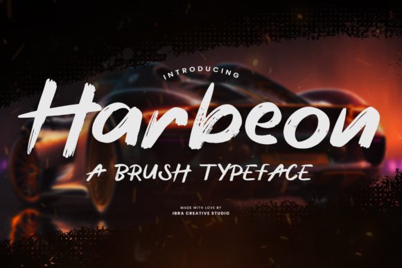 Harbeon: A Bold Brush Typeface for Creative Projects