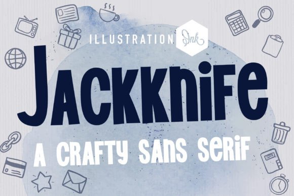 Jackknife Font: Handmade Style for Creative Projects
