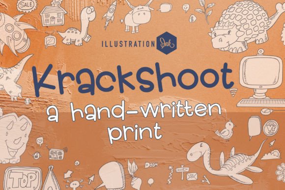 Krackshoot: A Fun, Hand-Crafted Font