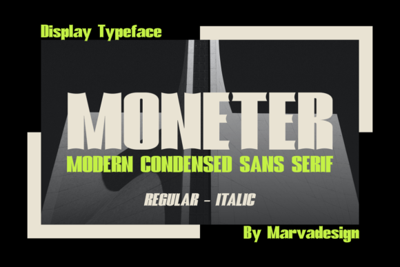 Moneter: A Bold Sans Serif Font for Crafters