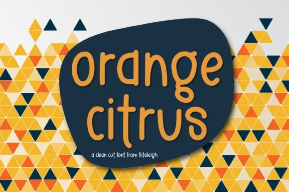 Orange Citrus Font for Web Design