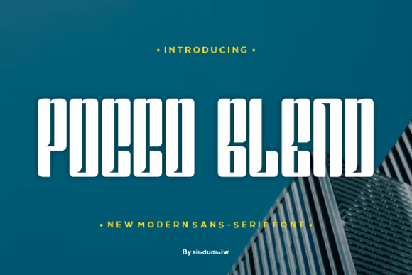 Pocco Glend: A Bold Sans Serif for Real Projects
