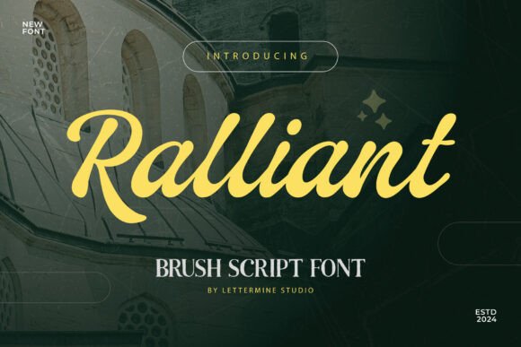 Ralliant: A Bold Brush Script for Creative Projects
