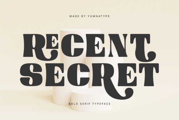 Recent Secret: A Bold Serif Font