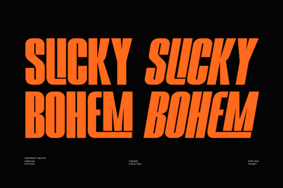Slicky Bohem: A Bold Font for Creative Campaigns