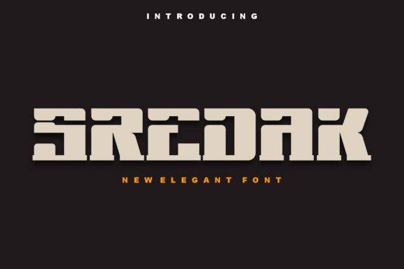 Sredak: A Serif Font for Real-World Design