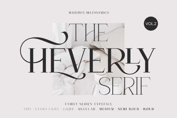 The Heverly: A Serif Font for Creative Expression