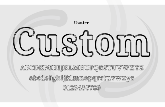 Uzairr Custom: A Serif Font for Editorial Elegance
