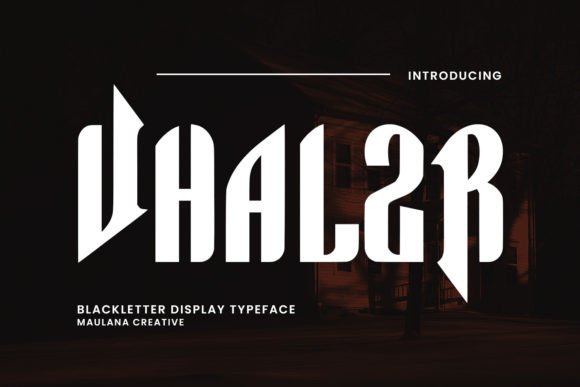 Vhalzr: A Bold Blackletter for Designers
