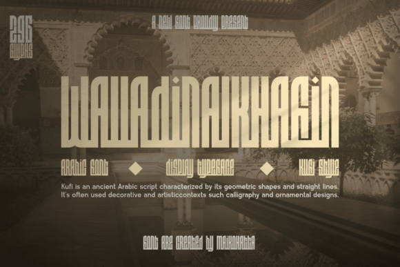 Walladinalkhafin: A Bold Arabic Font