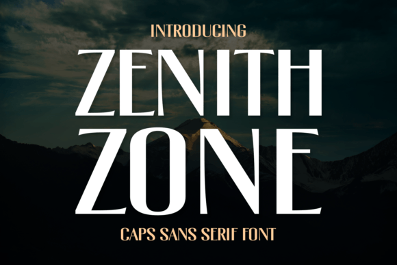 Zenith Zone: A Bold Serif for Creative Projects